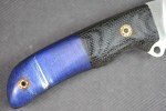 Busse Custom Elmax Lil Smokey Knife - Blue Maple