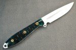 Busse Custom Short Elmax Steak Knife with Pine Cone