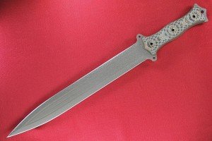 Busse Custom FMV14 Sage Crinkle Blade Knife