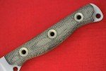 Busse Cultellus Flat Ground Blade with Black Canvas