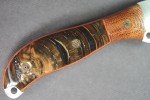 Busse Custom Mountain Duty Knife with Micarta Handle
