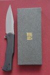 WE Knife Primoris - Gray Stonewash, Black Titanium Handle