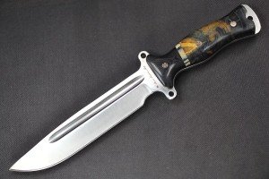 Busse Custom TGULB Satin Finish G10 Handle Knife