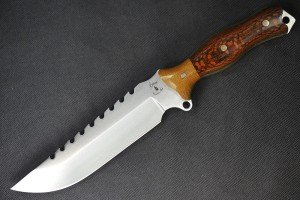 Busse Custom TacSaw 7" Satin Blade & Handle