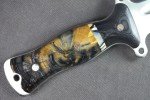 Busse Custom TGULB Satin Finish G10 Handle Knife