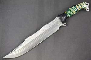 Busse Custom Forsaken Mistress Knife with Marble Handle