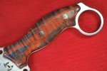 Busse Triceratops Flat Saber Knife with Maple Handle