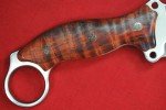 Busse Triceratops Flat Saber Knife with Maple Handle