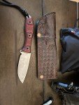 Leather Sheath for Busse Crab Drop Knife