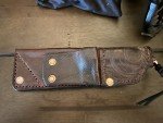 Leather Sheath for Busse Crab Drop Knife