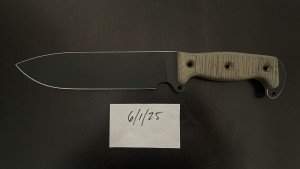 Busse Combat SHSH II Flat Black Knife with Micarta