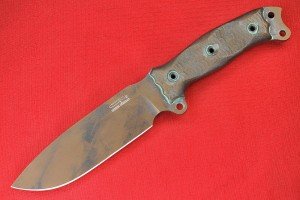 Busse Combat SFNO Saber Ground Knife - Aged Bronze