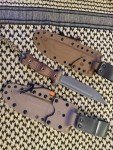 Busse Team Gemini Knife with 2 Kydex Sheaths