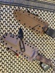 Busse Team Gemini Knife with 2 Kydex Sheaths