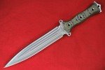 Busse Combat FMV8 Competition Knife - Green/Black G10