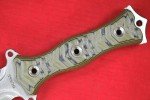 Busse Combat FMV8 Competition Knife - Green/Black G10