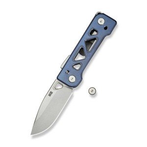 WE Knife Tyro Superlock Blue Titanium Folding Knife