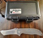 Grimsmo Norseman Knife - Bronze & Blue Honeycomb