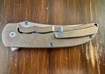 Grimsmo Norseman Knife - Bronze & Blue Honeycomb