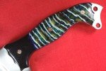Busse Custom MOAB Knife with Green Marble Handle