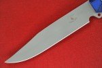 Busse Custom 4.65" Elmax Steak Knife - Blue/Black G10