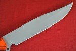Busse Custom 4.65" Elmax Steak Knife - Orange/Black