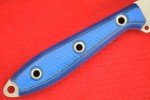 Busse Custom 4.65" Elmax Steak Knife - Blue/Black G10