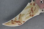 Busse Triceratops .215" Camo Knife with Micarta Handle
