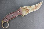 Busse Triceratops .215" Camo Knife with Micarta Handle