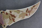 Busse Triceratops .215" Camo Knife with Micarta Handle