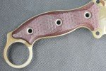 Busse Triceratops .215" Camo Knife with Micarta Handle