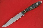Busse Custom 4.65" Elmax Steak Knife - Olive/Black G10