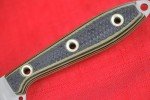 Busse Custom 4.65" Elmax Steak Knife - Olive/Black G10