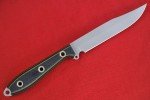 Busse Custom 4.65" Elmax Steak Knife - Olive/Black G10