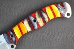 Busse Custom Mini MUK Knife with Stacked Bones