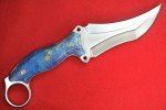 Busse Triceratops Flat Saber Knife with Maple Handle