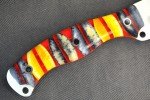 Busse Custom Mini MUK Knife with Stacked Bones