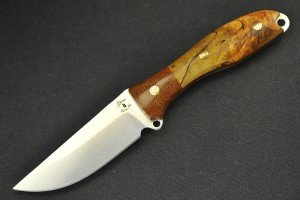 Busse Custom Elmax Saber Knife with Spalted Maple