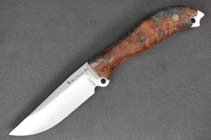 Busse Custom RadioActive Mean Street Knife - Burl Wood
