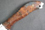 Busse Custom RadioActive Mean Street Knife - Burl Wood