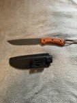 Busse SAR-6 Custom Combat Knife with Orange Handle