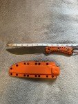 Busse SAR-6 Custom Combat Knife with Orange Handle