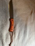 Busse SAR-6 Custom Combat Knife with Orange Handle
