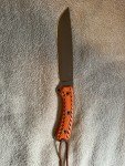 Busse SAR-6 Custom Combat Knife with Orange Handle