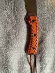 Busse SAR-6 Custom Combat Knife with Orange Handle
