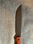 Busse SAR-6 Custom Combat Knife with Orange Handle