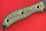 Busse Active Duty Black Crinkle Convex Blade