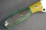 Busse Trustee Warden .175” Satin Knife with Green Canvas