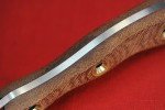 Busse Combat Trail Scalpel - Maroon Canvas Handle