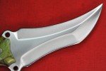 Busse Triceratops Flat Saber Knife with Maple Handle